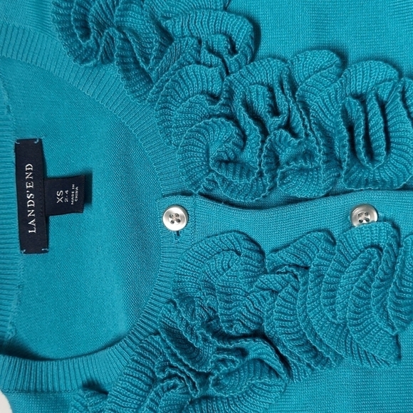 Land's End Blouse  Size XS 2-4 - Picture 5 of 10